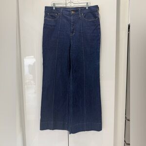 J. Crew Dark Blue Wide-Leg Jeans